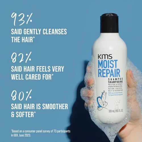 Vista 6 de KMS MoistRepair Shampoo Deep Moisture & Repair, Sulfate-Free