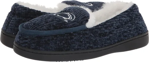 Vista 7 de FOCO Pantuflas tipo mocasín de punto grueso con logotipo del equipo universitario de la NCAA para mujer