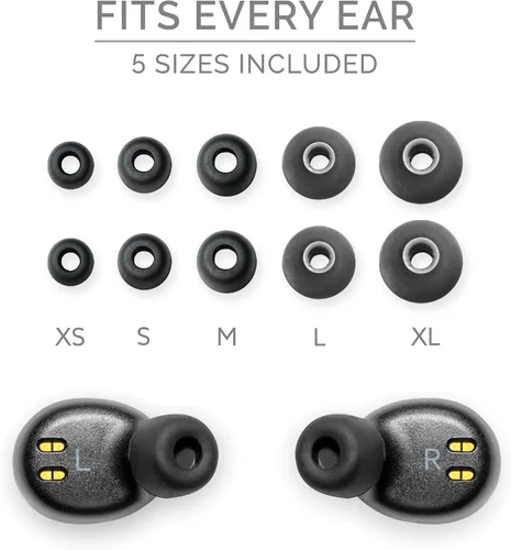 Vista 8 de Back Bay Audio Duet 50 Pro - Auriculares Bluetooth inalámbricos a prueba de sudor, batería de 130 horas de duración para iPhone, Android, mini