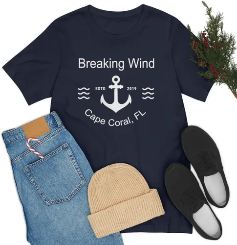 Vista 4 de Camiseta personalizada con nombre de barco, camiseta náutica personalizada, camisa de ancla personalizada, regalo de camiseta náutica, unisex