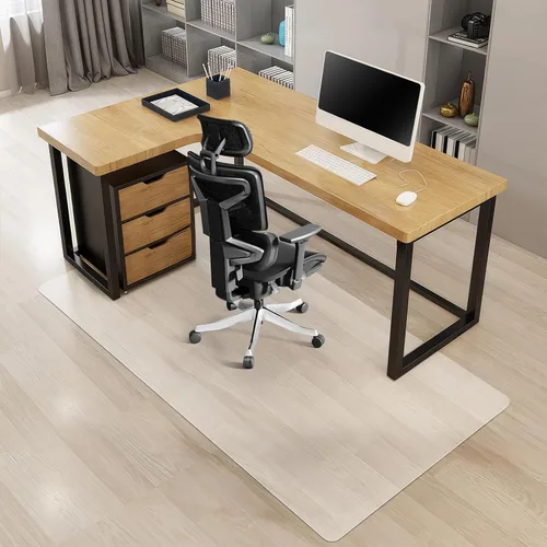 Vista 8 de Kuyal Tapete para silla de oficina para suelo de madera, rectangular de 30