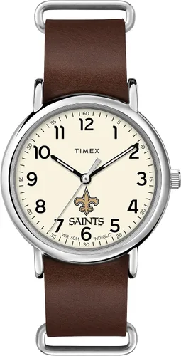 Vista 6 de Timex Tribute Correa de cuero de cuarzo NFL Weekender de 1.575 in para hombre