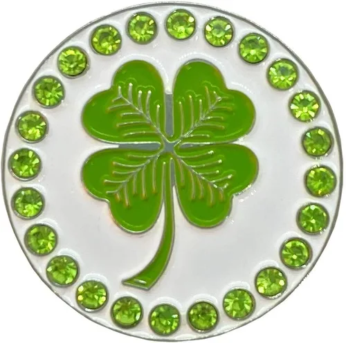 Vista 3 de Giggle Golf Marcador de bola brillante con clip para sombrero, colección Holiday Bling - Divertidos regalos de golf de temporada para mujeres