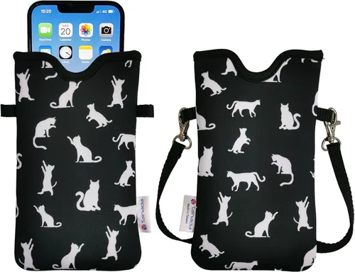 Vista 85 de Tainada Funda Estuche Bolsa de Neopreno para Teléfono para Hombres y Mujeres con Correa Cruzada/Cordón para el Cuello para iPhone 17/16/15 Pro Max