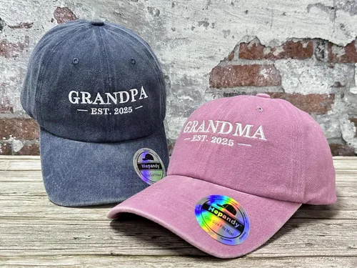 Vista 63 de Hepandy Mr Mrs Mom Dad Captain First Mate Mama and Mini Sombreros de béisbol