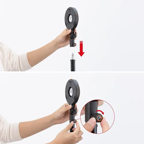 Vista 2 de ZHIYUN Adaptador de montaje Bowens A con soporte ZY para luz G60