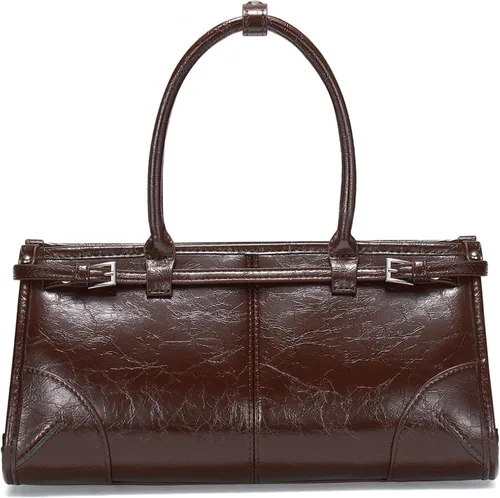 Vista 10 de CHUNLI Bolsos de mano para mujer, bolso de mano de piel sintética suave, bolso de mano con asa superior y bolsas de hombro para el trabajo
