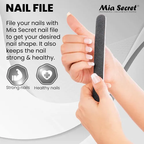 Vista 5 de Kit acrílico de uñas Mia Secret: 1/2 oz monómero líquido, 1/2 oz acrílico transparente en polvo, pegamento de uñas secado rápido, 1/2 oz esmalte