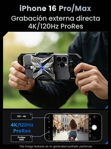 Vista 2 de MOVE SPEED Magnético 1TB SSD Externo Portátil - 2000MB/s USB-C 3.2x2, Unidad Portátil Compatible con PS5/PC/Smartphone, Almacenamiento Compacto