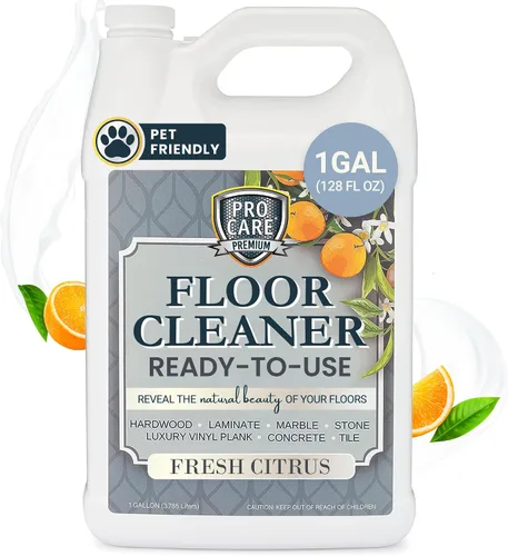Vista 10 de ProCare Limpiador concentrado de cítricos (fabricado en Estados Unidos) Limpiador de pisos de vinilo, madera, azulejos, piedra y laminado