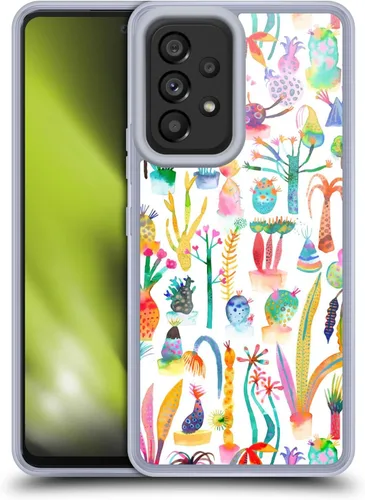 Vista 14 de Head Case Designs Officially Licensed Ninola Brushstrokes Black Summer Patterns Gel Case [Military Grade Protection] Compatible with Samsung Galaxy