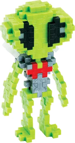 Vista 3 de PLUS PLUS Alien - Rompecabezas 3D de figuras de fantasía de bloques de construcción, mini piezas entrelazadas, juguetes divertidos para niños