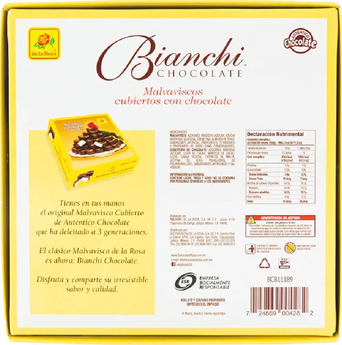 Vista 2 de De La Rosa 100% milk chocolate covered marshmallow 50 ct
