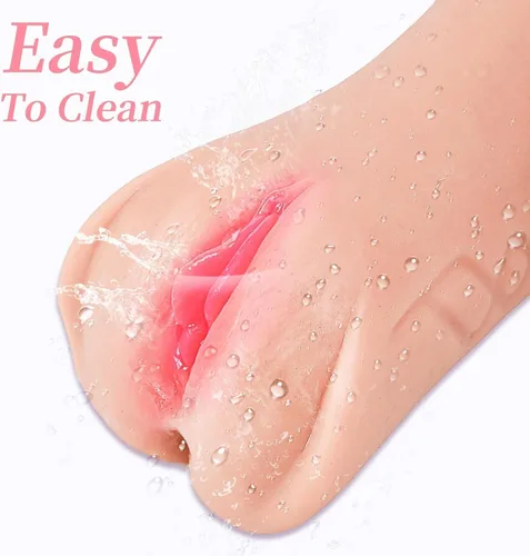 Vista 6 de 3in1 Male Masterburbatar Hands Free Life Size Pussy Pocket Free Life Size Silicone Blowjobob Machine for Man Mens Masterbuters Masturebor Adult Toy