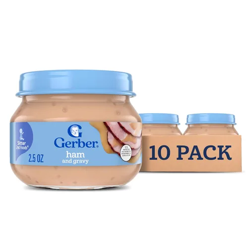 Vista 11 de Gerber Alimento para bebés de carne de res y salsa, 2.5 onzas, paquete de 10