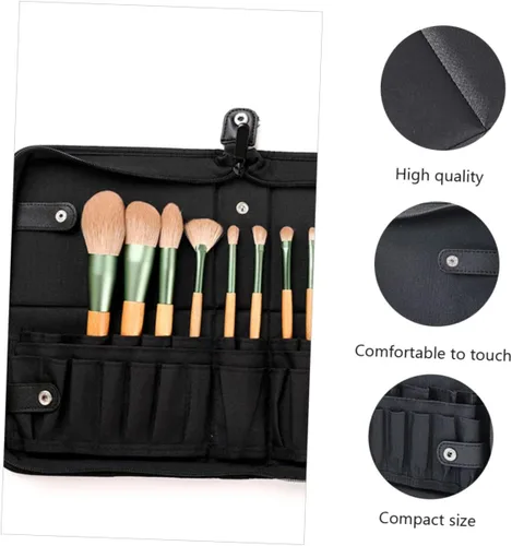 Vista 6 de VICASKY Slot Multipurpose Makeup Brush Holder Organizer Pouch Large Capacity Cosmetic Brush Case Travel Friendly Easy Access Cosmetic Storage for