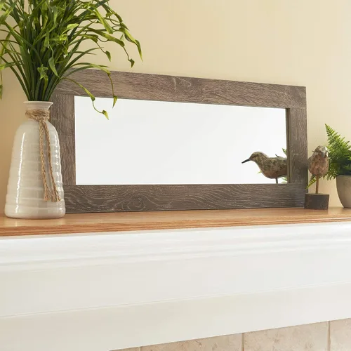 Vista 5 de Household Essentials 8078-1 Espejo de pared rectangular Ashwood