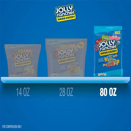 Vista 6 de JOLLY RANCHER Caramelos duros con sabor a frutas surtidos, bolsa a granel, 5 libras