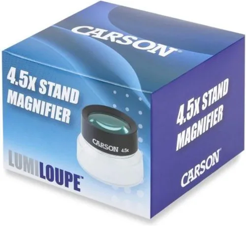 Vista 2 de Carson LumiLoupe 4.5x Power - Lupa de soporte preenfocado (LL-55)