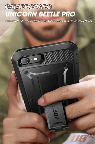 Vista 8 de SUPCASE Funda resistente para iPhone SE de 3ª generación, iPhone SE de 2ª generación, iPhone 7, iPhone 8 (Unicorn Beetle Pro), con protector