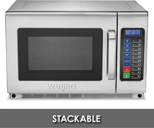 Vista 3 de Waring Horno Microondas Comercial WMO120 de Servicio Pesado, 1.2 Pies Cúbicos, 10 Ajustes de Memoria Programables, 5 Niveles de Potencia