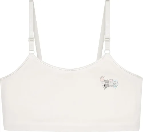 Vista 8 de Sujetadores de entrenamiento para niñas con almohadillas, correas ajustables en la espalda de malla