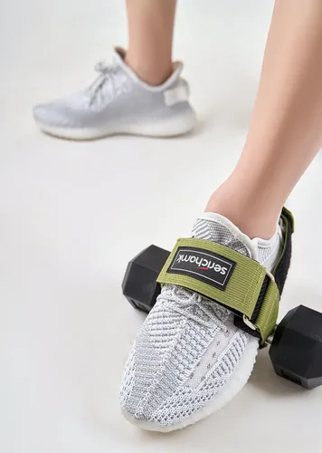 Vista 6 de Accesorio para mancuernas de pies, entrenador Tibialis, correa de tobillo con mancuernas para levantamiento de pesas, equipo de ejercicio