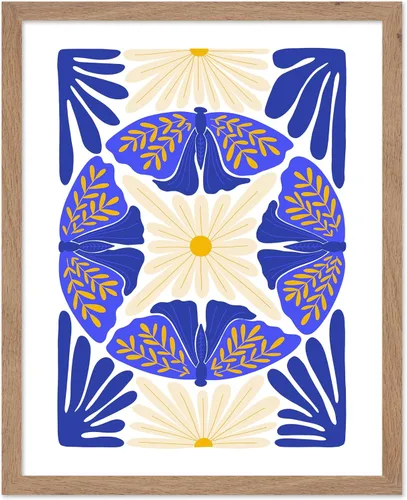 Vista 37 de Poster Master Póster de gato – Estampado floral retro – Arte de flores – Arte colorido de gato – Arte bohemio chic – Arte abstracto genial – Arte