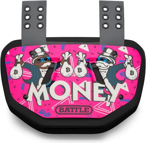Vista 12 de Battle Sports Placa de espalda de fútbol novedosa – Protector de espalda inferior de carcasa dura con espuma contorneada para protección de alto