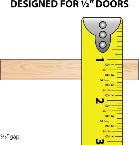 Vista 3 de Riel de puerta corredera de panel de 1/2 pulgada, juego superior e inferior de plástico marrón de 36 pulgadas, fabricado en Estados Unidos, paquete