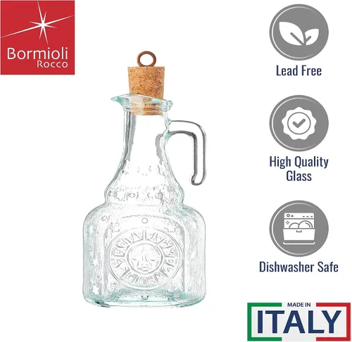 Vista 3 de Bormioli Rocco Country Home Helios - Botella de aceite, 8 onzas