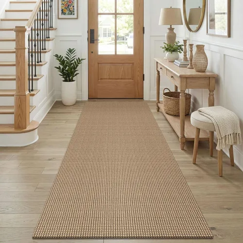 Vista 129 de KOZYFLY - Tapete para puerta de interior, lavable, pequeña, antideslizante, con respaldo de goma, felpudo de algodón para el hogar, color negro