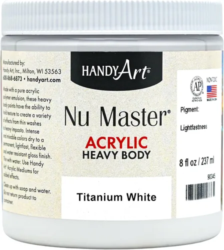 Vista 29 de Handy Art Nu Master - Pintura acrílica de cuerpo pesado, 8 onzas, color rojo brillante