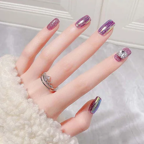 Vista 5 de 20 rollos de papel de vidrio Aurora degradado para arte de uñas, 3D, holográfico, efecto de fragmento de espejo, efecto de fragmento de espejo