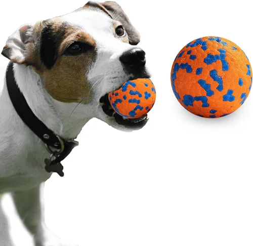 Vista 13 de Bolas para Perros, Bola de Juguete Indestructible para Perros Masticadores Agresivos, Bola Interactiva Duradera de Alta Elasticidad para Entrenar