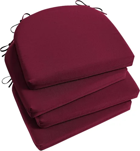 Vista 60 de Basic Beyond Juego de 4 cojines para sillas de exterior, cojines de exterior para muebles de patio, cojines resistentes al agua para sillas de patio
