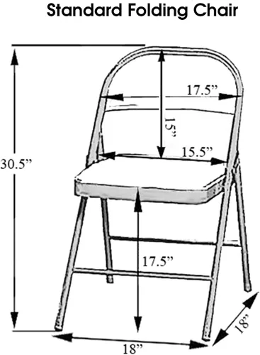 Vista 3 de YOUR CHAIR COVERS - Funda para silla plegable de elastano elástica, color negro