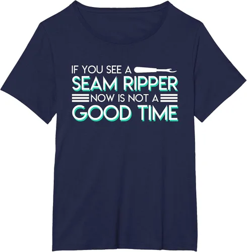 Vista 26 de If You See A Seam Ripper Now is Not A Good Time Sewing T-Shirt