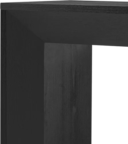 Vista 4 de Mesa consola moderna de 59 pulgadas, color negro, mesa de entrada elegante y versátil para sofá detrás del sofá para sala de estar, pasillo