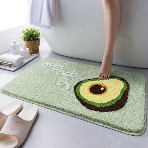 Vista 17 de Hi Space Alfombra de baño de 31.5 x 19.7 pulgadas, antideslizante, lavable a máquina, suave, absorbente, bonita, alfombra de baño de felpa