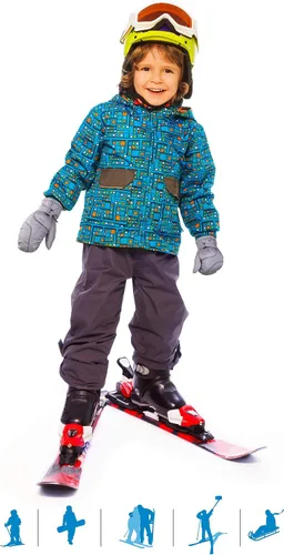 Vista 5 de Boao Snow Mittens Winter Ski Mittens Waterproof Warm Cotton-Lined Gloves for Kids