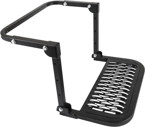 Vista 7 de DICMIC Escalón de neumático plegable y resistente para camión, SUV y RV, escalón ajustable montado en neumático se adapta a la mayoría de neumáticos