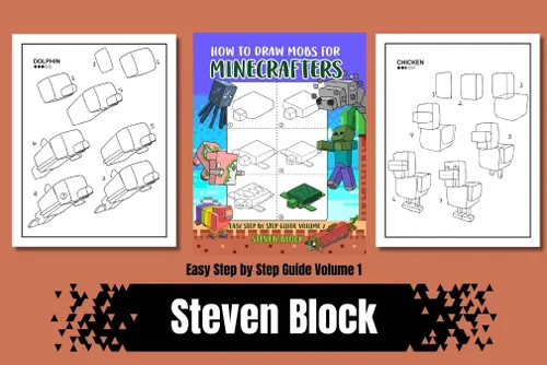 Vista 3 de How to Draw Mobs for Minecrafters Easy Step by Step Guide Volume 2