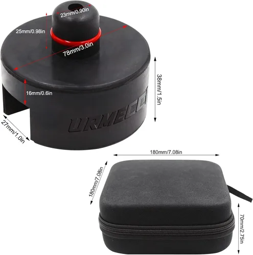 Vista 2 de Jack Pad para Tesla Model 3/Y/S/X, 4 paquetes de goma para elevación de piso, almohadillas de elevación de gato, adaptador de herramienta