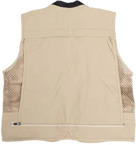 Vista 5 de Chaleco de malla transpirable para mujer, chaleco de pesca para fotógrafo, chaleco de viaje con bolsillos