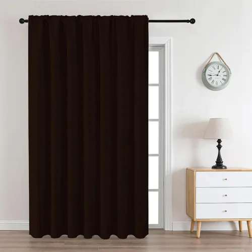 Vista 33 de CUCRAF - Cortinas opacas beige de 45 pulgadas, juego de 2 paneles con bolsillo para barra, cortinas para oscurecer dormitorios y sala de estar