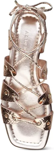 Vista 9 de Aerosoles Kathleen Sandalias planas para mujer, rosa, dorado, cuero (Rose Gold Leather), 9