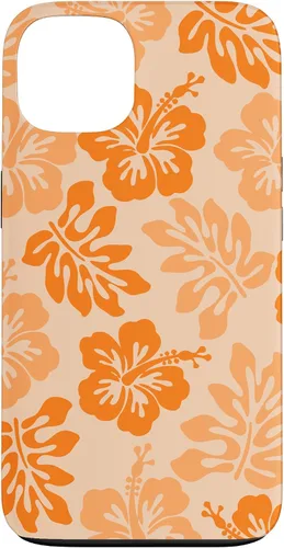 Vista 7 de Orange Hibiscus Y2K Tropical Floral Hawaiian Flowers Pattern Case for iPhone 17