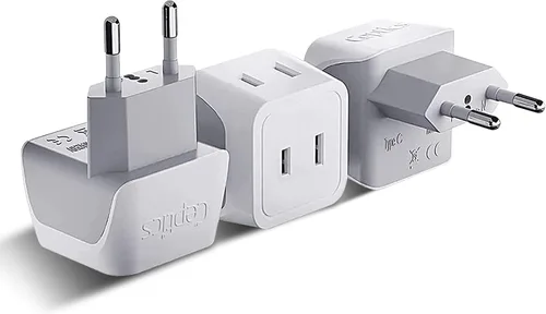 Vista 13 de Ceptics 45W Universal Travel Adapter w/ 3 USB-A, 2 USB-C & Universal Input Negro