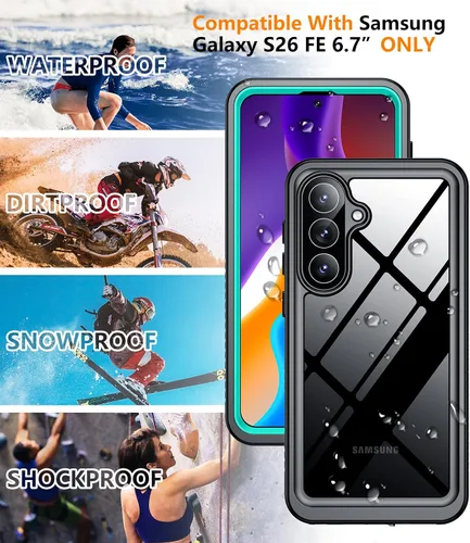 Vista 77 de Temdan - Funda impermeable diseñada para iPhone 12, protector de pantalla y cámara integrado IP68 bajo el agua, cuerpo completo, a prueba de caídas